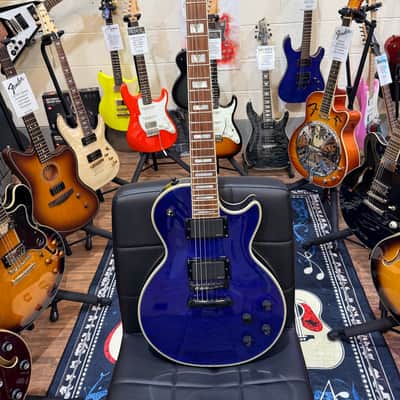 🔥2019🔥 Epiphone Les Paul Prophecy Custom Plus EX~ Midnight Sapphire~ EMG P’Ups image 6