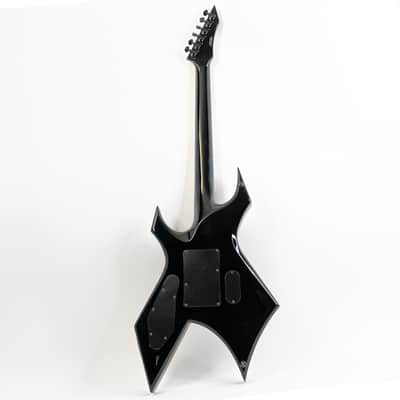 2009 B.C. Rich Warlock NJ DLX Gloss Black w/ Neck Thru Construction, EMG 81/85 Active Humbuckers, Original Gigbag image 14