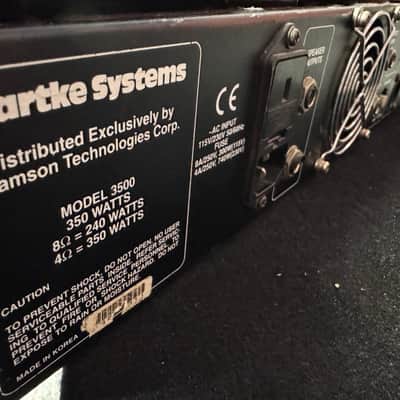 Hartke Systems Model 3500 Transient Attack Bass Amp Head (Refurbished) image 6
