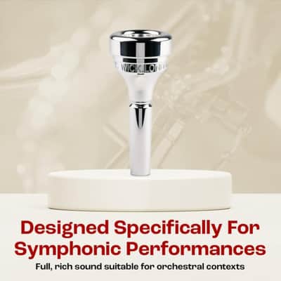 Denis Wick Classic Tenor Horn Mouthpiece Silver-Plated, 5883-3 - V-Type Backbore to Enhance Your Performance with Clear Superior Sound and Precision - Ideal for Musicians - 18.50 x 6.07 x 5.2mm image 7