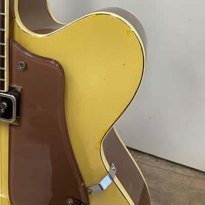 Gretsch 6189 Streamliner 1955 - 1957 - Bamboo Yellow with Copper Mist Back image 15