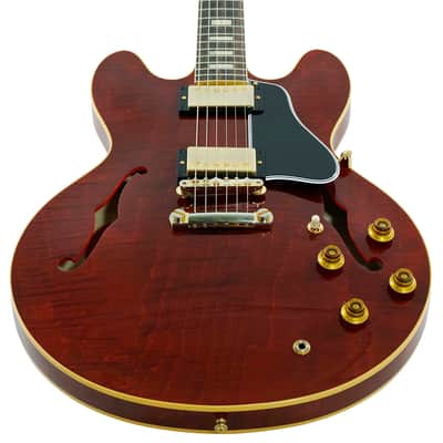 Gibson 1964 ES-335 Reissue Murphy Lab Light Aged, M2M - Antique Viking Red - Gold Hardware image 5