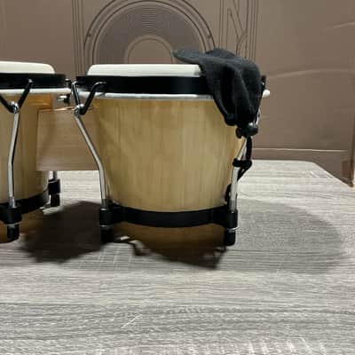 Stagg BW-70-N 6" & 7" Traditional Wooden Tunable Bongo Set - Natural image 4