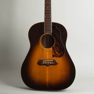 Gibson  J-55 Flat Top Acoustic Guitar (1940), ser. #758F-14, original black - red line hard shell case. image 1