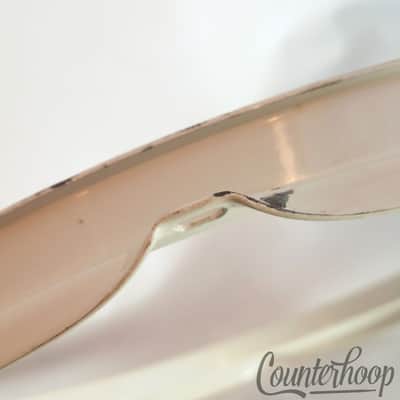 Pearl 12"Tom Drum Rim/Hoop 6-Hole Batter/Resonant Triple Flange White Powdercoat image 3