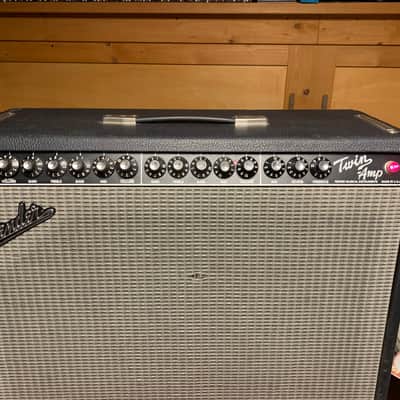 Fender Twin-Amp 2-Channel 100-Watt 2x12" Guitar Combo 1994 - 2001 - Black image 9