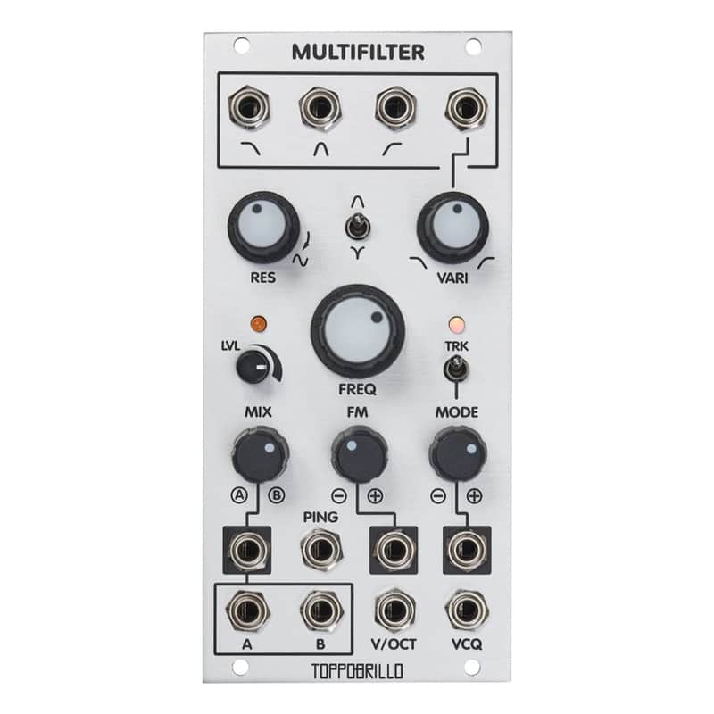 Toppobrillo Multifilter 2 Eurorack Filter Module (Silver) image 1