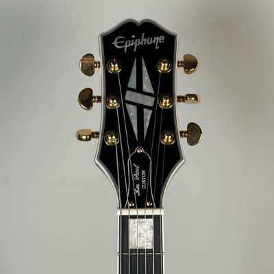 Epiphone Les Paul Custom Blackback Antique Ivory image 2