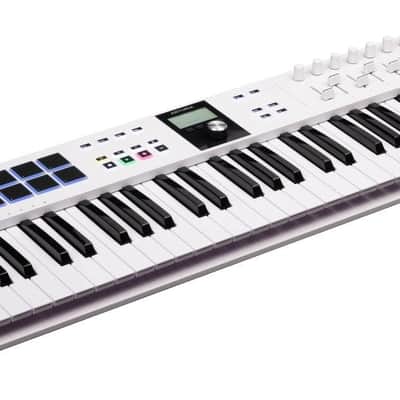 Arturia KeyLab Essential 61 MK3 Universal MIDI Controller Keyboard, White image 2