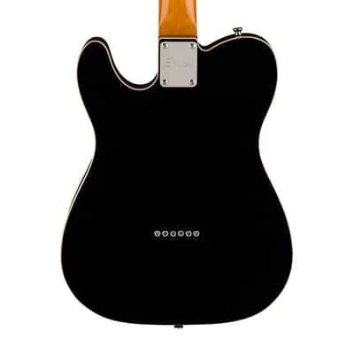 Squier Classic Vibe Baritone Custom Telecaster - Laurel Fingerboard, Parchment Pickguard, Black image 3