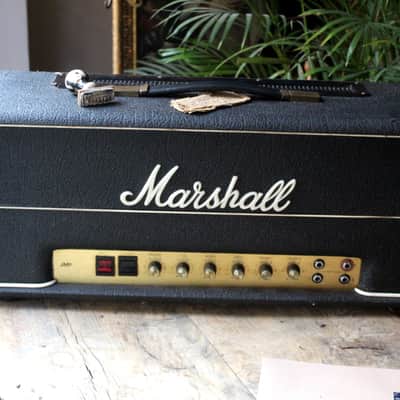 MARSHALL 1992 JMP Super Bass 100w of 1977 with her Cabinet 4x12 image 5
