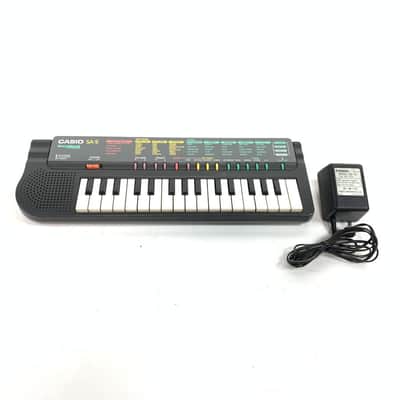 Casio SA-5 1990s - Black mini 32-key Tone Bank Keyboard TGHM image 1
