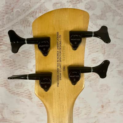 Spector Q4 Pro 2001 Trans Blue Maple Top image 8