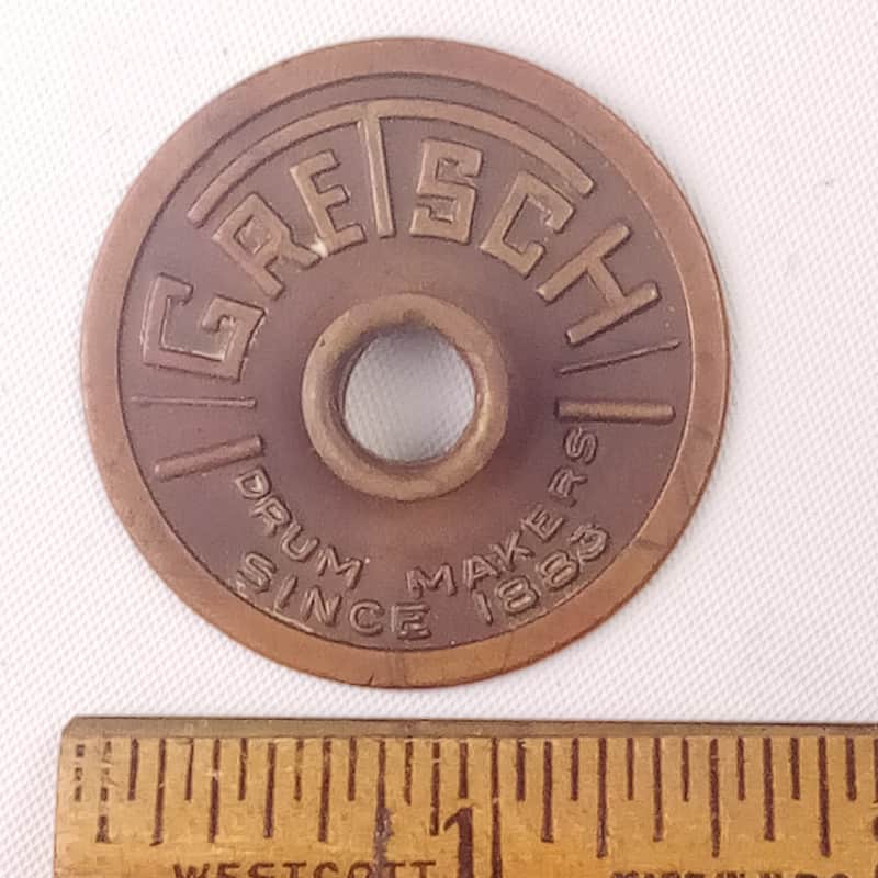 Gretsch Snare Drum Round Badge Skinny Sticks Broadkaster 40s-50s Brooklyn,NY USA image 1
