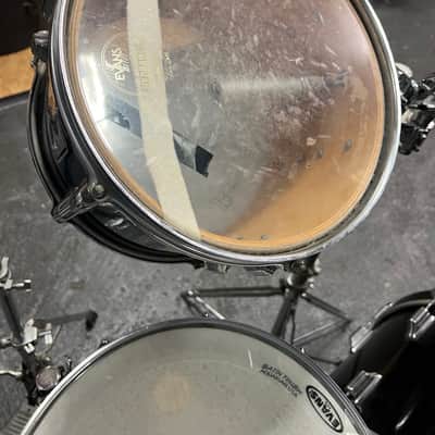 Vintage 1970's Rogers 7-Piece Drum Set, Black w/ Dyna-Sonic Custom Build Roger's Snare & Hardware image 11