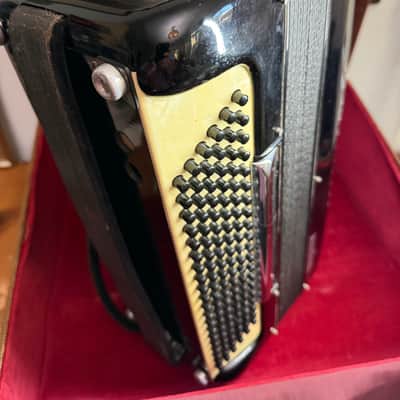 Excelsior Model 245 Accordion Piano Black Gloss Finish With Original Case image 18