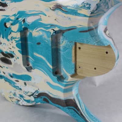 Swirled Hardtail RGD Guitar body fits Ibanez (tm) 7 string RG and UV Necks J1272 image 6