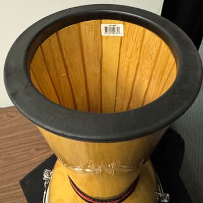 LP LP720X Galaxy 12.5” Djembe - Natural Siam Oak image 6