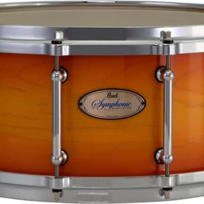 Pearl Symphonic Series Snare Drum - 6.5 inches x 14 Inches  Antique Sunburst image 3