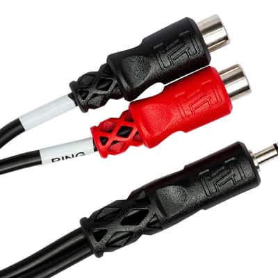 HOSA YRA-154 Stereo Breakout, 3.5 Mm TRS To Dual RCAF image 2