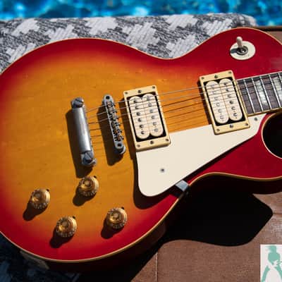 1980 Tokai Reborn Old LS-100 - '58 Cherry Sunburst Les Paul Clone - w Original "Lifton Cali Girl" Hardshell Case - Pro Set Up w Perfect Frets image 10