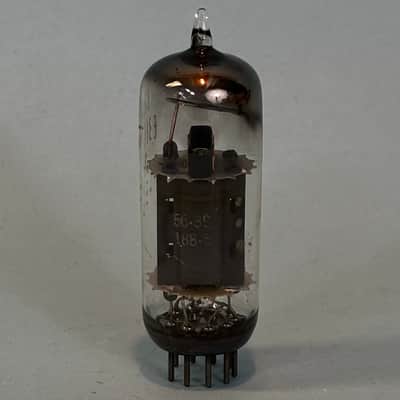 1956 General Electric 12BH7A Vintage 1950s Gray Plate D Getter Tube! T531 image 2