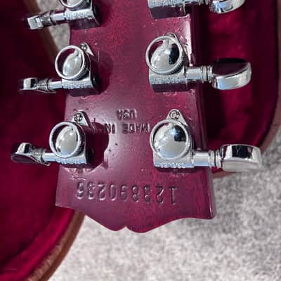 2019 Gibson Les Paul Traditonal Pro V Relic Satin Wine Red image 7