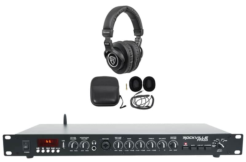 Rockville PPA53 Preamp Pro 1U Pre-Amplifier w/Bluetooth/USB Interface+Headphones image 1
