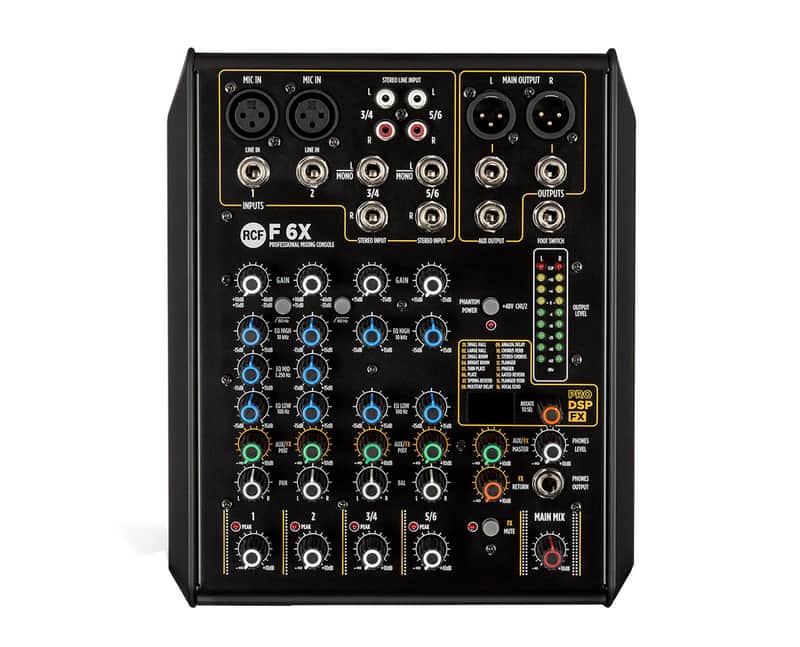 RCF F 6X 6-Channel Live Stereo Mixer Mixing Console FX6 PROAUDIOSTAR image 1