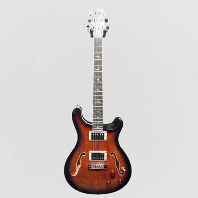 Paul Reed Smith PRS SE Hollowbody II Piezo Electric Guitar w/ Case - Black Gold Burst image 8