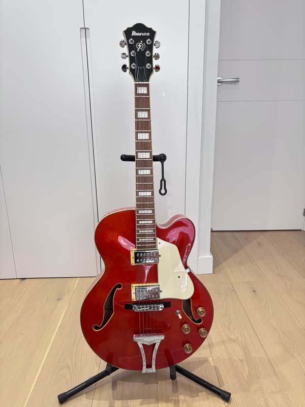 TV Jones upgraded Ibanez Artcore AF75D 2006 - Orange image 1