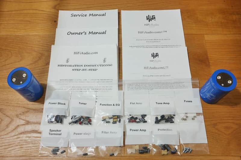 Pioneer SX-1080 restoration kit filter capacitor repair rebuild fix image 1