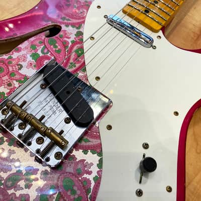 Fender Custom Shop Limited-edition '50s Thinline Telecaster Relic Pink Paisley image 9