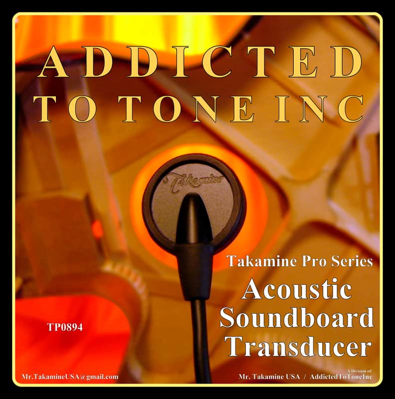 Takamine Soundboard Transducer Pickup - Guitar, Hand Saw, Oud, Ukulele, Kalimba! image 1