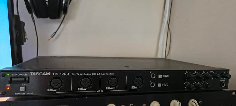 TASCAM US-1200 USB Audio Interface 2010s - Black image 1
