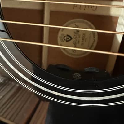 Guild D-140CE Dreadnought Acoustic Electric Guitar - Black image 5