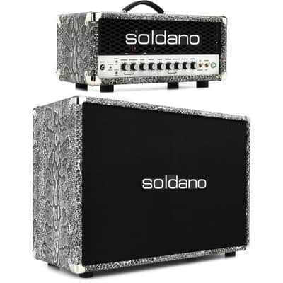 Soldano SLO-30 Super Lead Overdrive 30-watt Tube Head with 120-watt 2x12 Cabinet - Snake Skin image 2