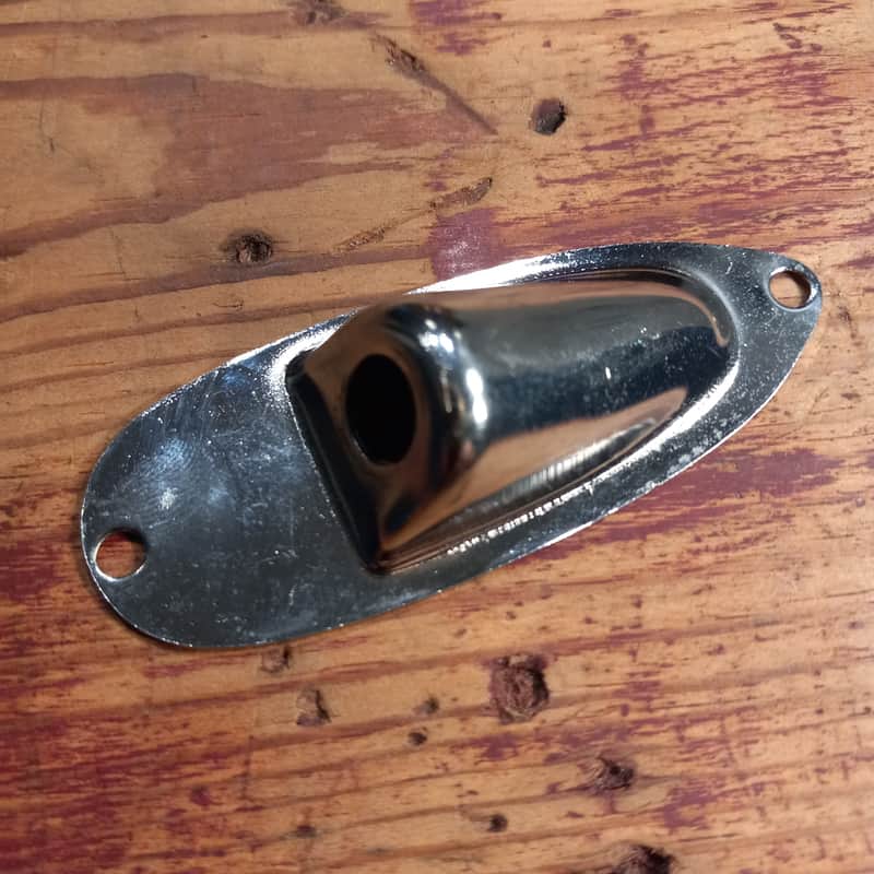 Fender 1960‘s Stratocaster Input Jack Cup - Chrome image 1