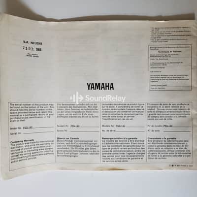 Yamaha PSS-140 - FM Keyboard - Boxed - Manual Included - Tested image 20