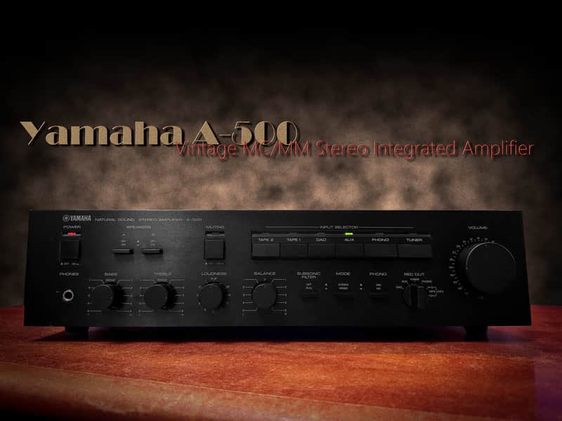 Yamaha A-500 Vintage Stereo Integrated Amplifier | MM/MC Phono