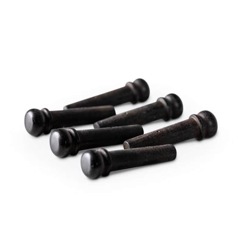 Taylor Ebony Bridge Pins, Pack Of 6 image 1