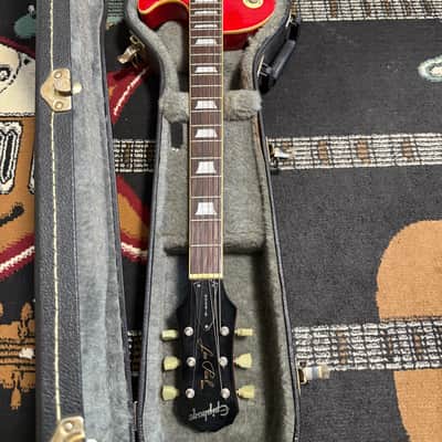 Epiphone Les Paul Standard 1999 with Gibson Burstbuckers in Cherry Sunburst image 2