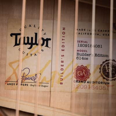 2024 - Taylor Builder's Edition 614ce WHB image 20