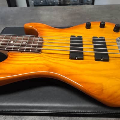 G&L L-5500 USA RARE Bass 5 String Honeyburst EMG American Leo Fender HH Jazz Bass Ash Body LOW SERIAL NUMBER! L5500 Rock Bass Custom Case image 13