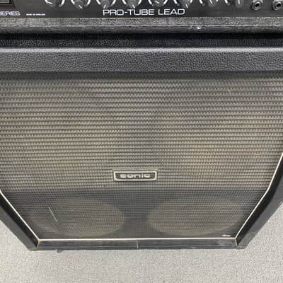 Laney AOR Pro Tube Lead 100 Series Head with Sonic 4x12 cab loaded with Celestion g12k-85 1980's Half Stack image 9