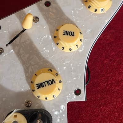Wilkinson Loaded Pickguard White Pearloid/Cream w/ Backplate & Push-Pull Tone Pot image 3