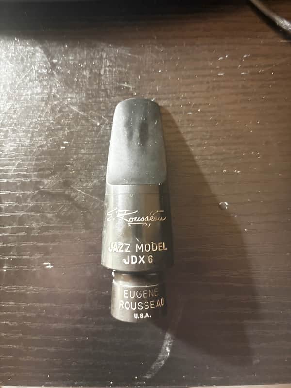 E. Rousseau JDX 6 Alto Saxophone Mouthpiece - With Ligature and Cap image 1