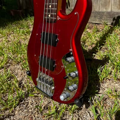 Vintage 1985 Ernie Ball Music Man Sabre Bass  Pre-EB Serial# Red 3EQ Preamp Nice Finish Checking image 4