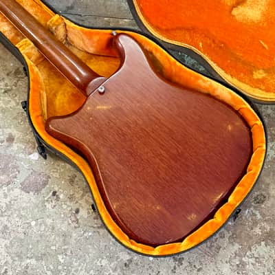 Epiphone Crestwood Wilshire c 1963 - Cherry original vintage USA Pat no PAF mini Humbucker tremotone vibrato Kalamazoo Gibson image 11