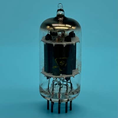 1960s Sylvania 12AU7 ECC82 Vintage Long Plate Halo Getter Preamp Tube! T331 image 5